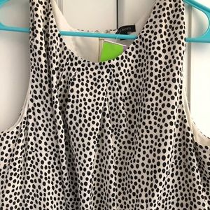 Talbots women’s sleeveless black and white dress